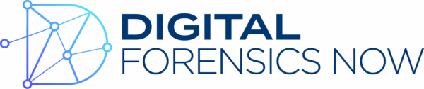 Digital Forensics Now Logo; The letter D is to the left of the words Digital Forensics Now